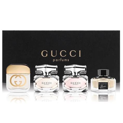 travel perfume set of 4 gucci|Gucci perfume set boots.